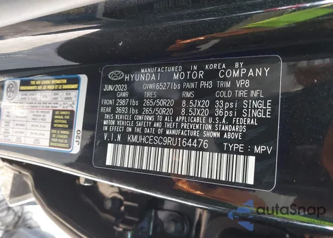 2024 Genesis Gv80 3.5T Awd z USA, uszkodzony, nr VIN KMUHCESC9RU164476